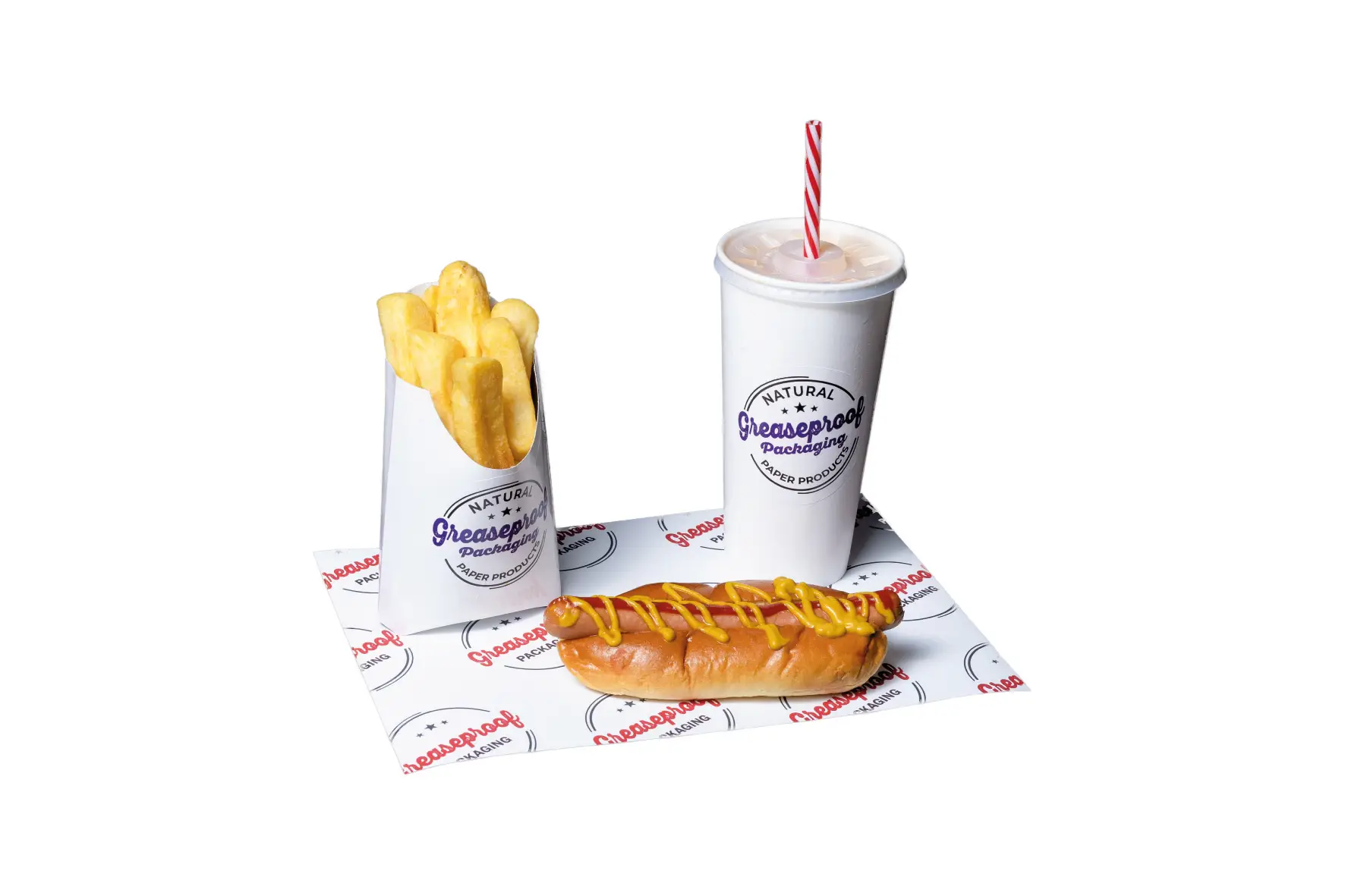 5. A4 297x 210mm White Printed Greaseproof Paper 01 1